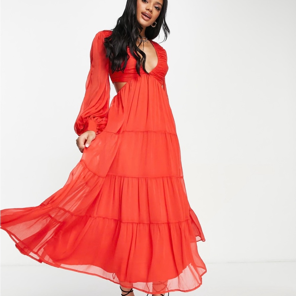 ASOS Red Maxi Dress